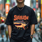 Unisex Sharkasm Graffiti Classic Cotton T-shirt
