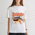 Unisex Sharkasm Graffiti Classic Cotton T-shirt