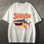 Unisex Sharkasm Graffiti Classic Cotton T-shirt