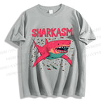 Unisex Sharkasm Graffiti Classic Cotton T-shirt