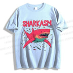 Unisex Sharkasm Graffiti Classic Cotton T-shirt