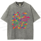 Unisex Pride Love Wins Printed Washed Tee