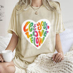 Unisex Pride Let Your Love Flow Printed Washed Tee