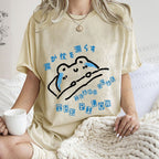 Unisex Frog's Tear Soak The Pillow Printed Washed Tee
