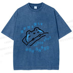 Unisex Frog's Tear Soak The Pillow Printed Washed Tee