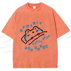 Unisex Frog's Tear Soak The Pillow Printed Washed Tee