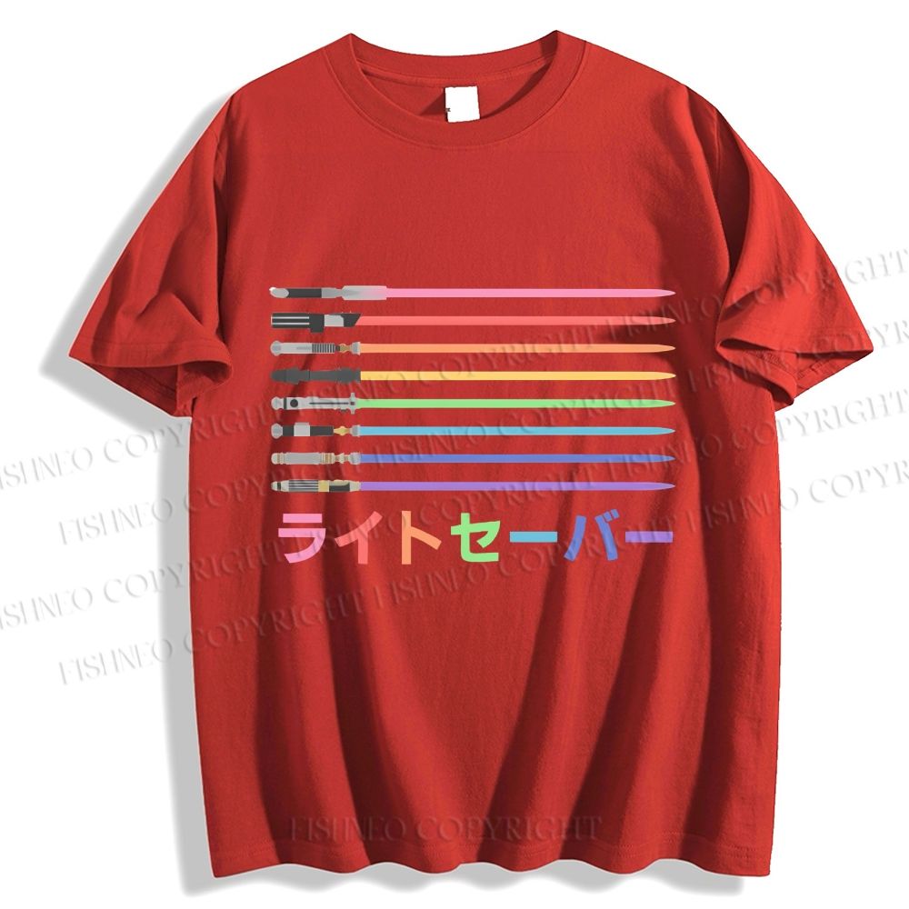 Unisex Lightsaber Vintage Classic Cotton T-shirt
