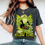 Unisex Kaiju Time Printed Washed Tee