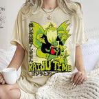 Unisex Kaiju Time Printed Washed Tee