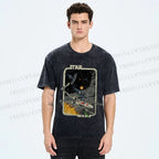 Unisex Vintage Star Wars Printed Washed Tee