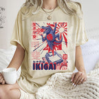 Unisex Monster Printed Washed Tee