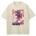Unisex Monster Printed Washed Tee