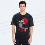 Unisex Tokyo Koi Printed Washed Tee