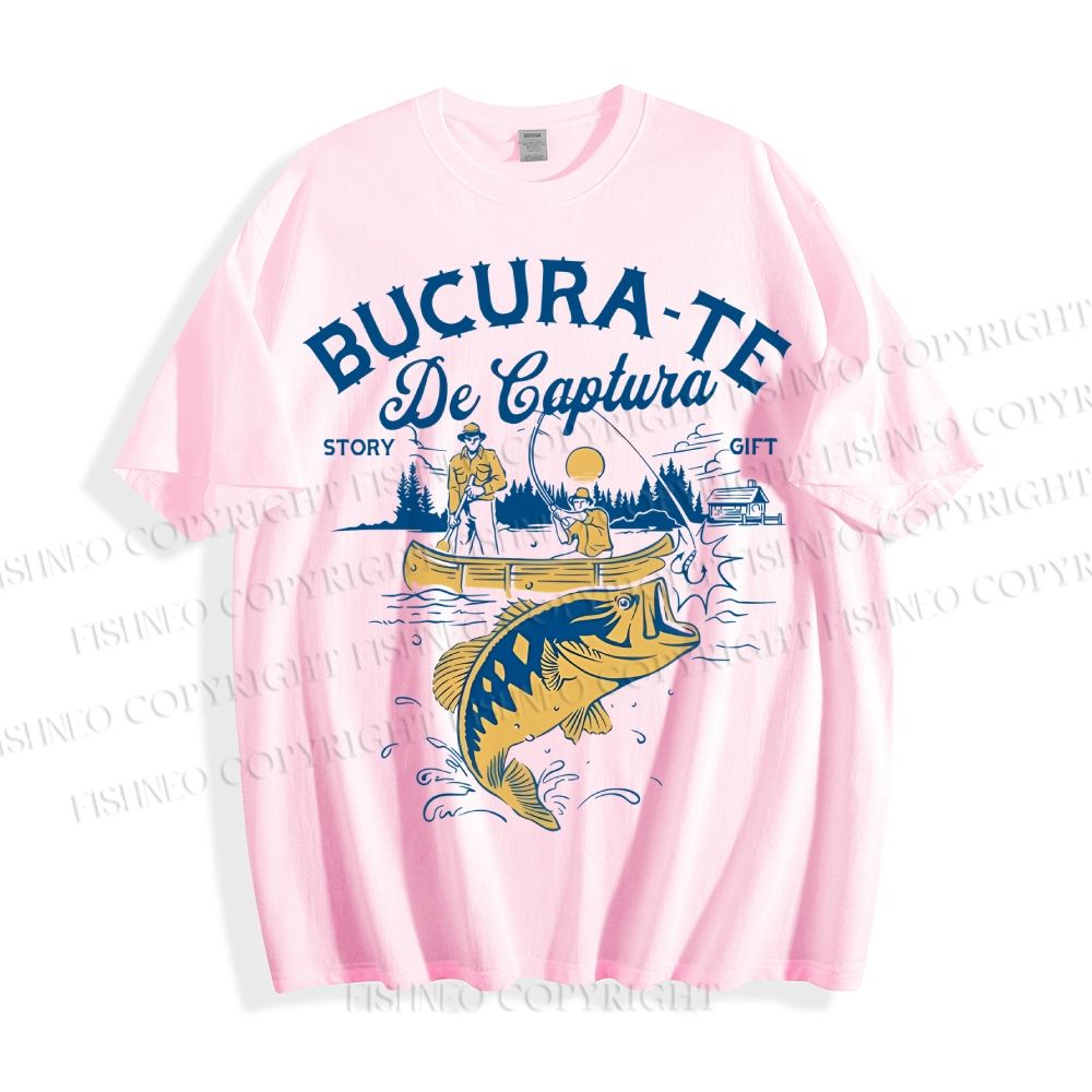 Unisex Vintage Bucura Fishing Classic Cotton T-shirt