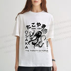 Unisex Osaka Thirsty Octopus Classic Cotton T-shirt