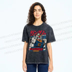 Unisex Gundam Printed Washed Tee
