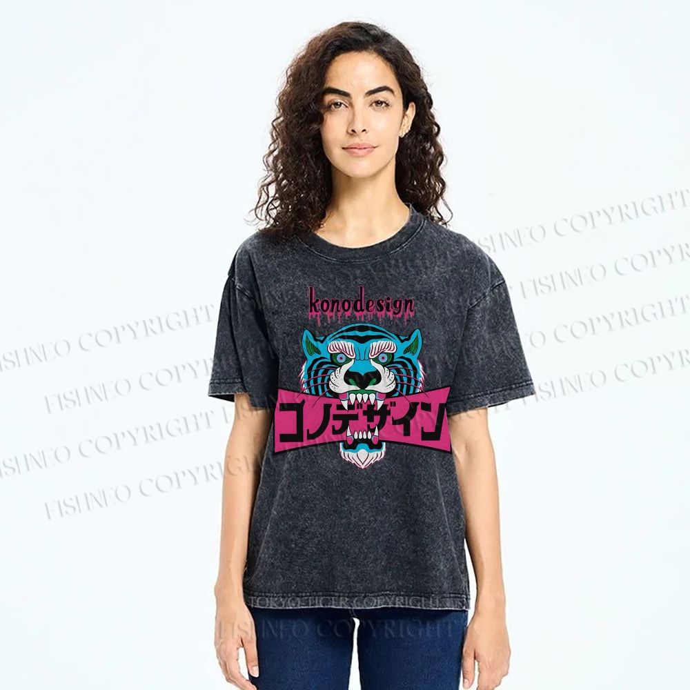 Unisex Konodesign Printed Washed Tee