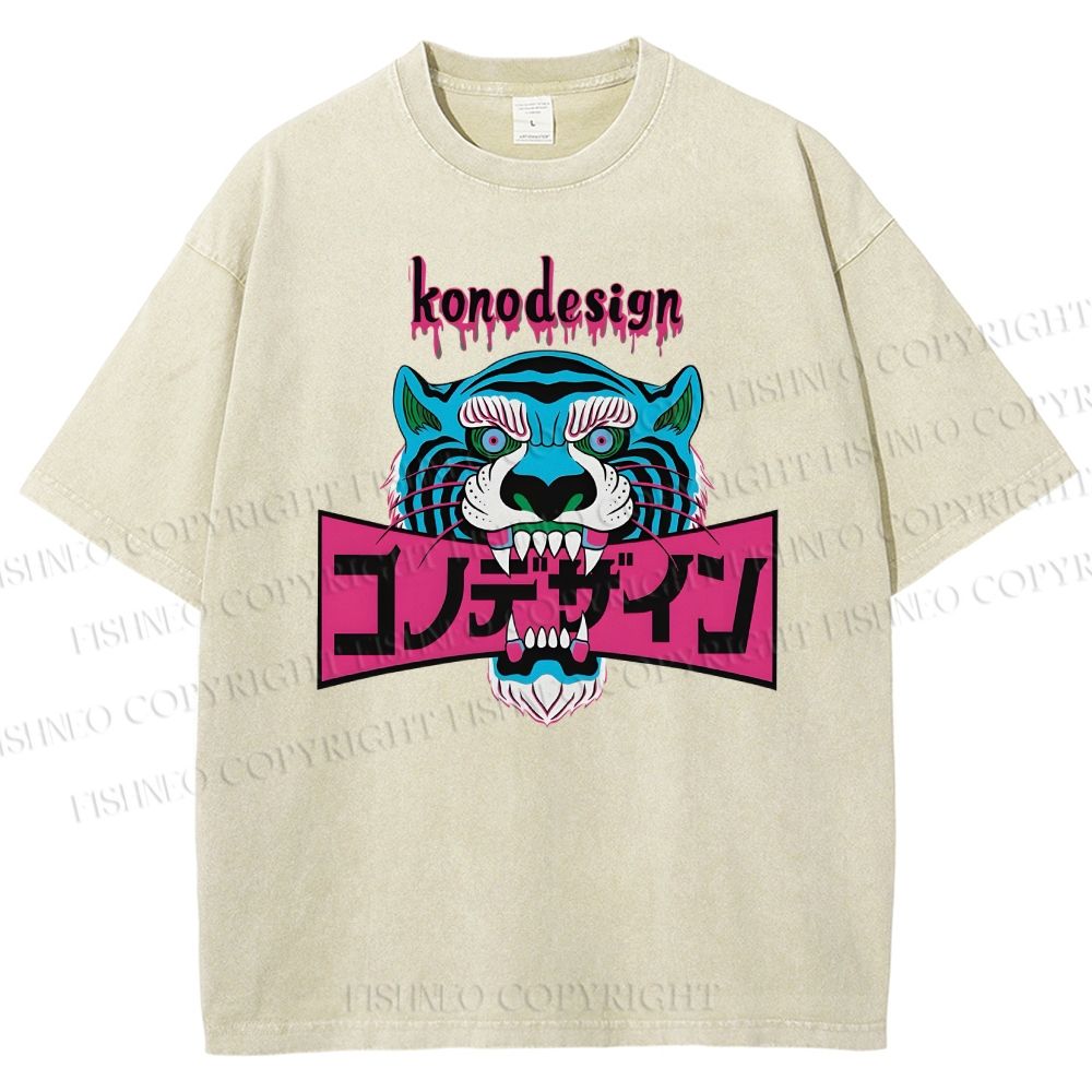 Unisex Konodesign Printed Washed Tee