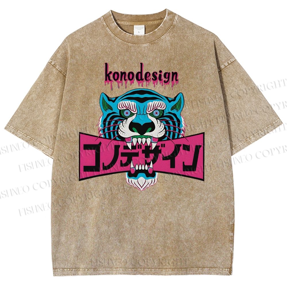 Unisex Konodesign Printed Washed Tee