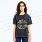 Unisex Vintage Fish Mega Lodon Printed Washed Tee