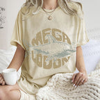 Unisex Vintage Fish Mega Lodon Printed Washed Tee
