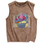 Unisex MAJETENE Printed Washed Tank Top