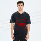 Unisex Sea Turtle Tar Taru Ga Printed Washed Tee