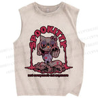 Unisex Spookitty Not Everyone's Cat Anymore Printed Washed Tank Top