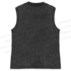 Unisex Yoshitomo Nara Backwards & Forwards Printed Washed Tank Top