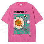 Unisex KImchi Poster Printed Washed Tee