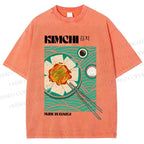 Unisex KImchi Poster Printed Washed Tee