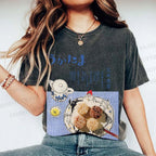 Unisex Japanese Menu Poster Printed Washed Tee