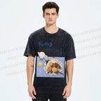 Unisex Japanese Menu Poster Printed Washed Tee