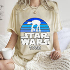 Unisex Star Wars Graffiti Printed Washed Tee