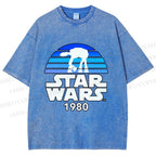 Unisex Star Wars Graffiti Printed Washed Tee