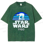 Unisex Star Wars Graffiti Printed Washed Tee