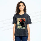 Unisex Monsters Printed Washed Tee