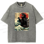 Unisex Monsters Printed Washed Tee