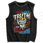 Unisex Truth Printed Washed Tank Top