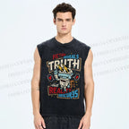 Unisex Truth Printed Washed Tank Top
