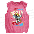 Unisex Truth Printed Washed Tank Top