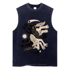 Alternating Wolves Unisex Washed Tank Top