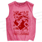 Unisex Pride Queer Mation Printed Washed Tank Top