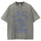 Unisex Top tier yapper Vintage Printed Washed Tee