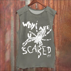 Vintage Spider Why Are You Scared Washed Tank Top