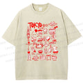 Unisex Tokyo Printed Washed Tee