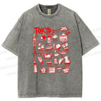 Unisex Tokyo Printed Washed Tee