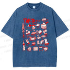Unisex Tokyo Printed Washed Tee