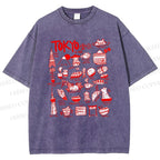 Unisex Tokyo Printed Washed Tee