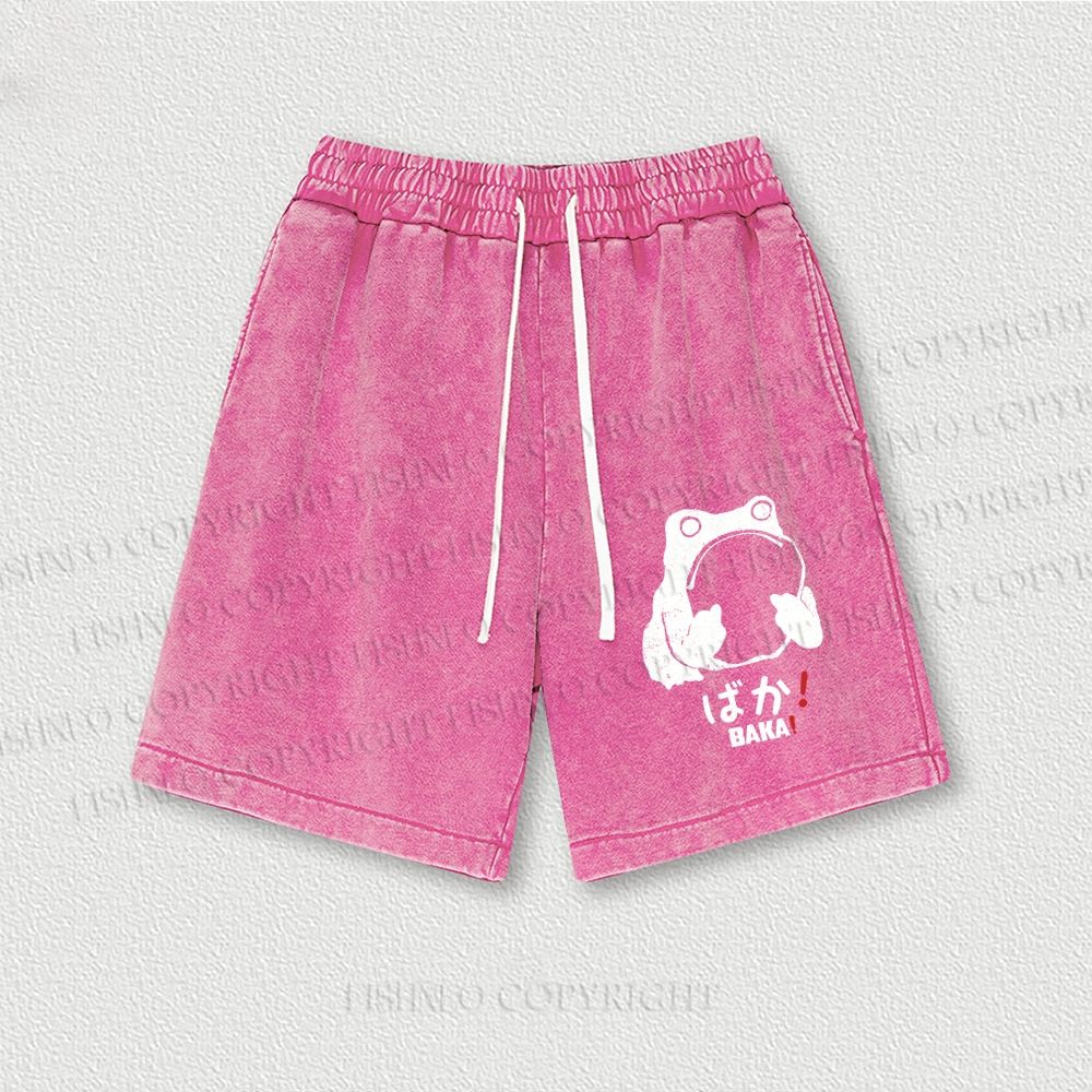 Stupid Frog Vintage Washed Vintage Shorts